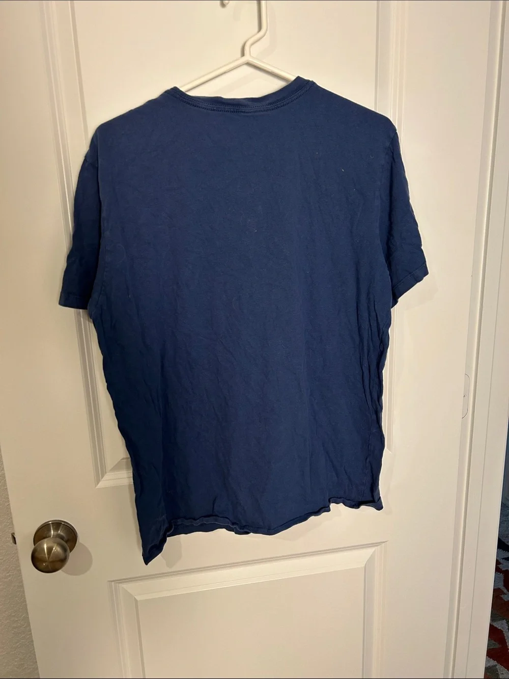 The North Face Blue Tee with Black Logo